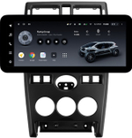 Магнитола для Lada Priora 2007-2013 (рамка черная) - Teyes LUX ONE ROUND монитор 12.3" 2K QLED на Android 10, CarPlay, 4G SIM-слот