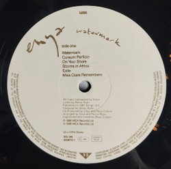 Винтажная виниловая пластинка LP Enya Watermark (Germany 1988)