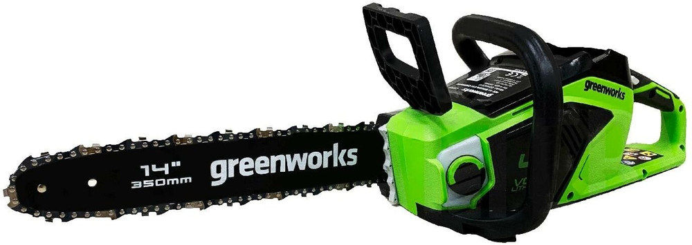 Цепная пила аккумуляторная GreenWorks GD40CS15, 40V, 35 см, бесщеточная, 1,5 КВТ, без АКБ и ЗУ (2005707)