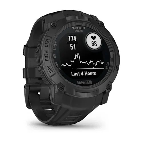Умные часы Garmin Instinct 3 Solar Tactical 50 mm Black with black band