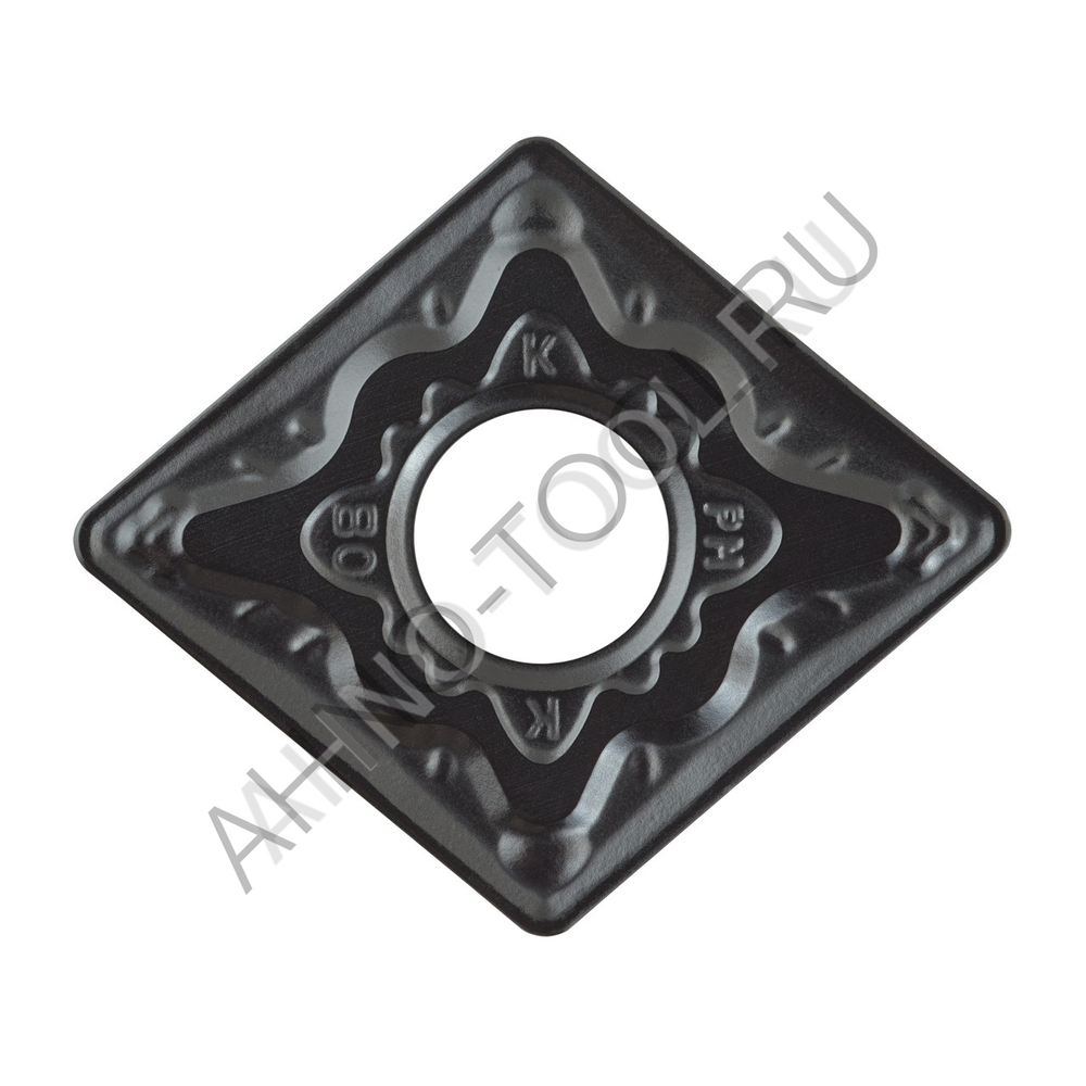 Пластина твердосплавная ISO CNMG120408-PMA ACP10E AHNO по стали, чистовая