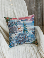 Наволочка для декоративной подушки Зимний вечер 47х47