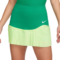 Теннисная юбка Nike Dri-Fit Advantage Pleated Skirt - stadium green/barely volt/white