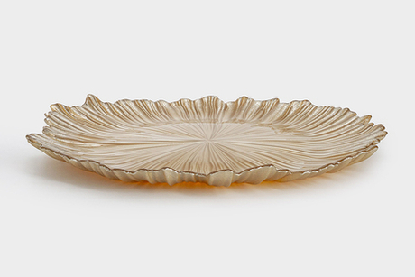 Тарелка обеденная 28см Anna Lafarg Ray золотистая