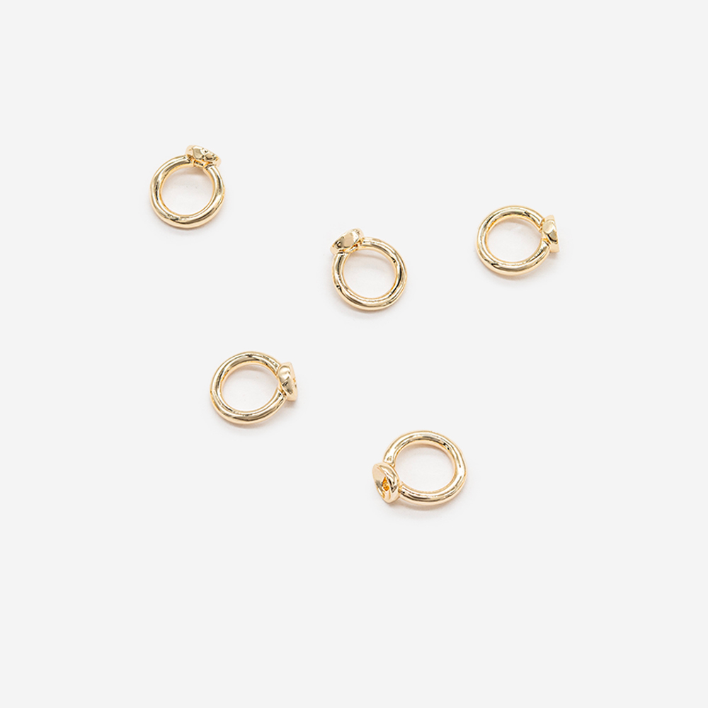 Концевик-шапочка с кольцом 8*7,5мм, позолота