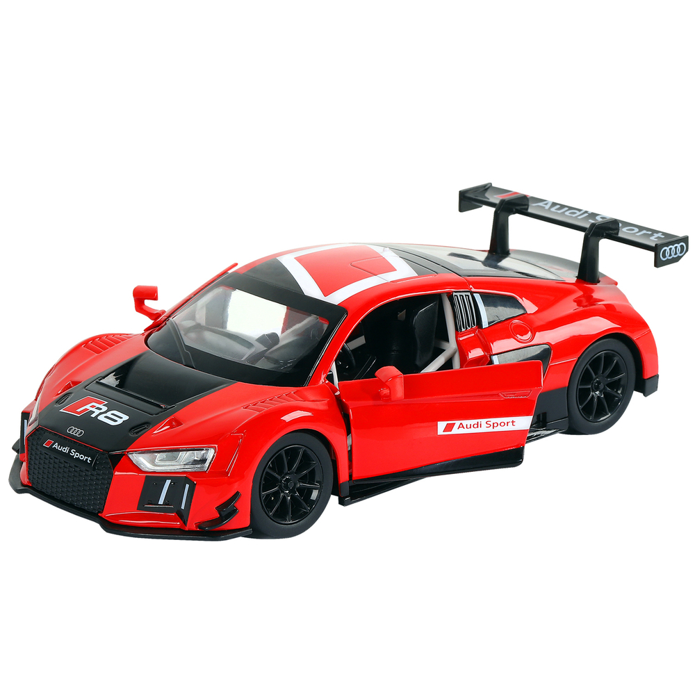 Модель 1:24 Audi R8 LMS, красный, откр. двери, свет, звук