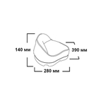 Сиденье мягкое PRO STAND-UP, обивка белый винил