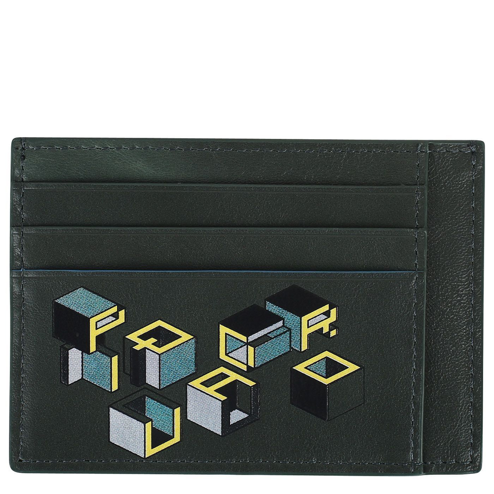 Визитница с принтом Piquadro Blue square PP2762B2VR/VEG