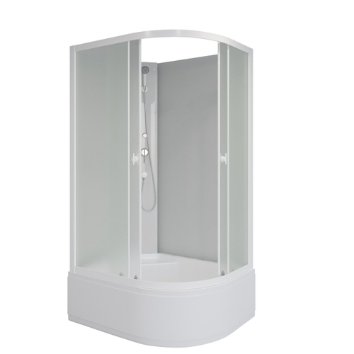 Душевая кабина Niagara (Ниагара) Promo P110/80/40L/MT/BK с высоким поддоном, 110х80х195