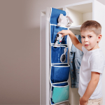 Кармашки для детского сада на резинке. Динозавр