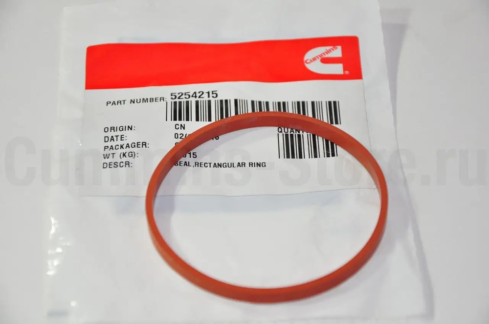 Уплотнительное кольцо прямоугольного сечения впускного коллектора Газель Cummins ISF 2.8
