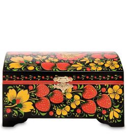 KH-02 Шкатулка 140х90 с хохломской росписью