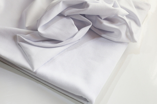 БЕЛЫЙ - Футер 2х нитка с лайкрой, компакт пенье (КРВ623 Маша)