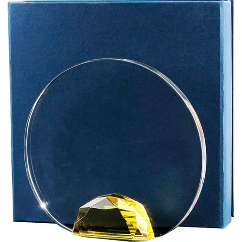 Награда хрустальная CR0016/FP (13х14см)