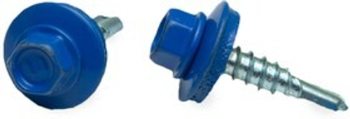 Саморез кровельный 5.5х19 RAL 5005 синий со сверлом