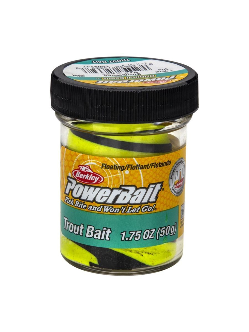Паста форелевая Berkley PowerBait Trout Bait Swirls, 50 г, Bumblebee