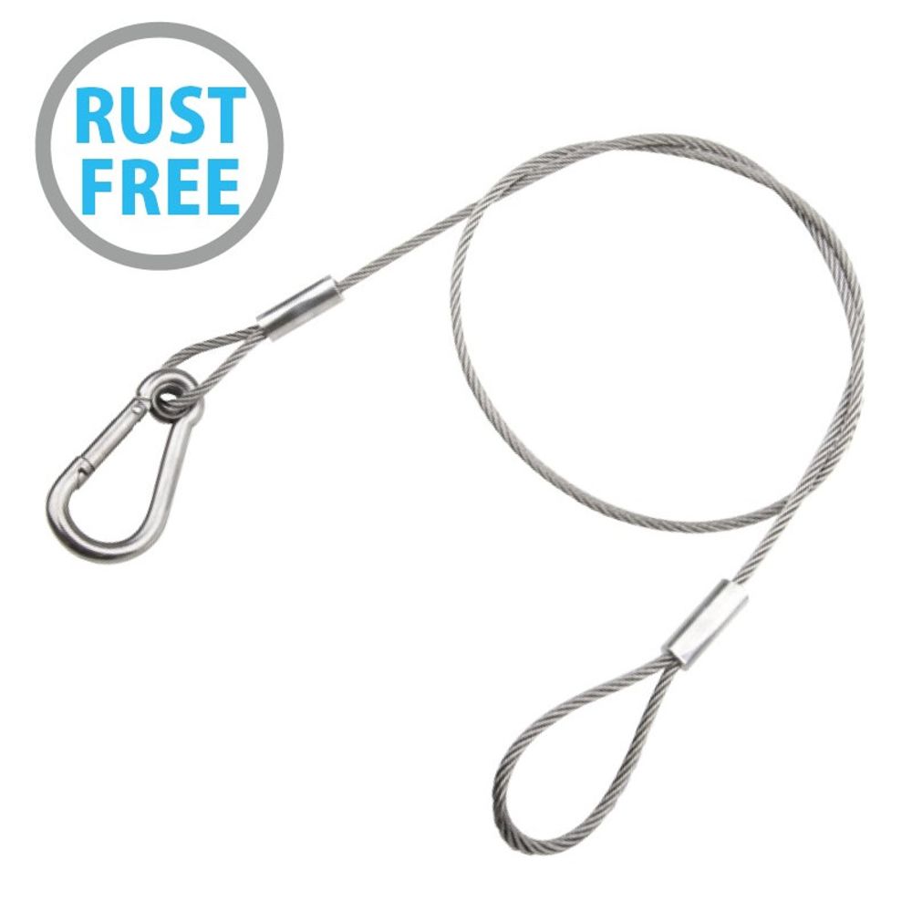 KUPO SW-01ST dia. 3,2mm, 75 cm length safety wire Тросик страховочный