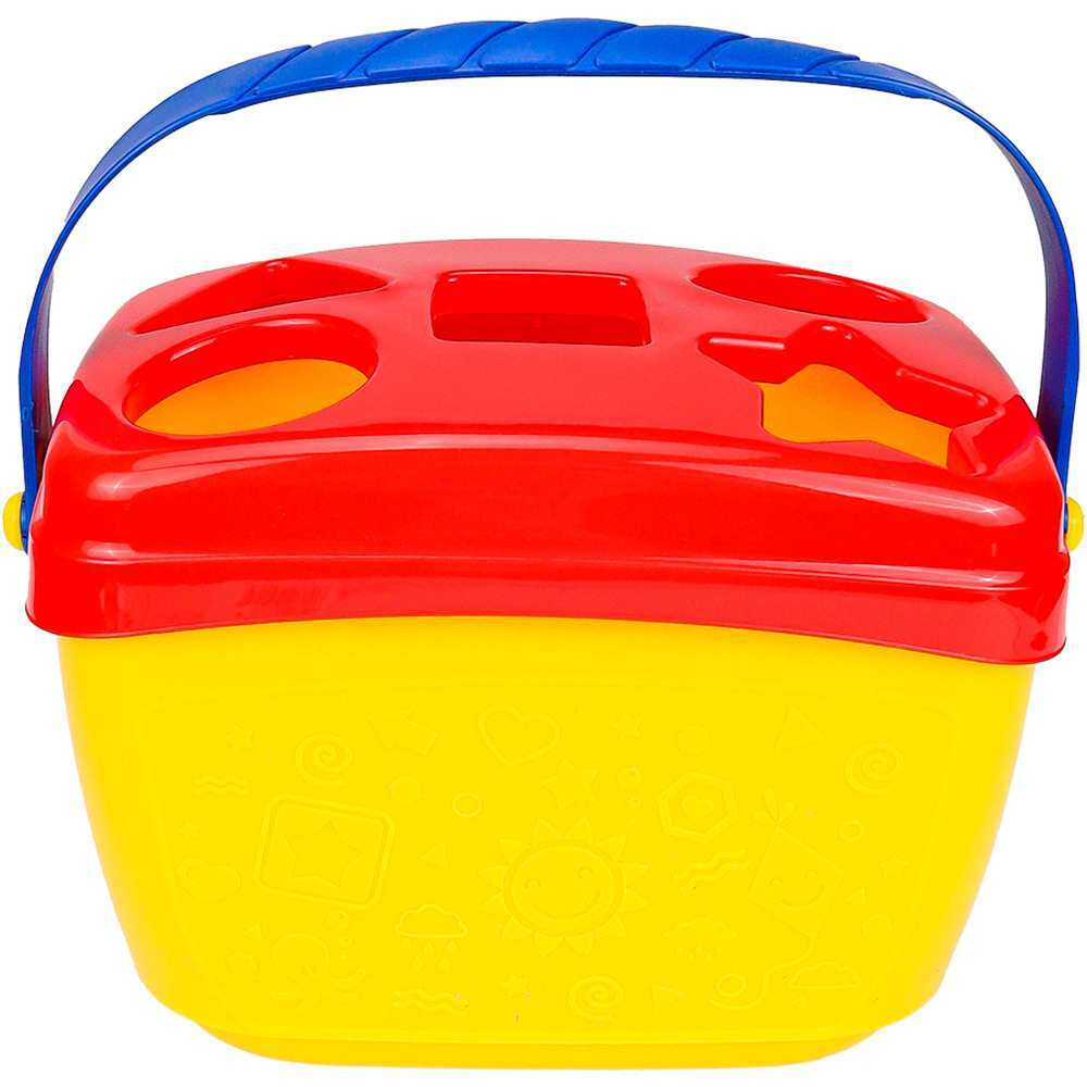 Логическая игрушка Сортер-ведерко красный,желтый,синий И-0800