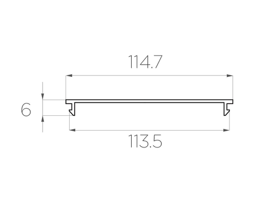 Рассеиватель матовый поликарбонат LC-LRM-М115-6