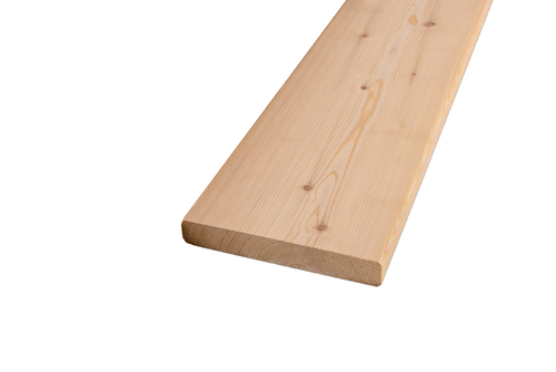 Планкен прямой цельный 120 мм (лиственница) сорт А
