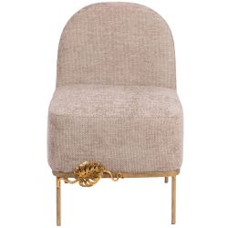 Кресло Monstera Deliciosa (Монстера) Бежевый Амбер