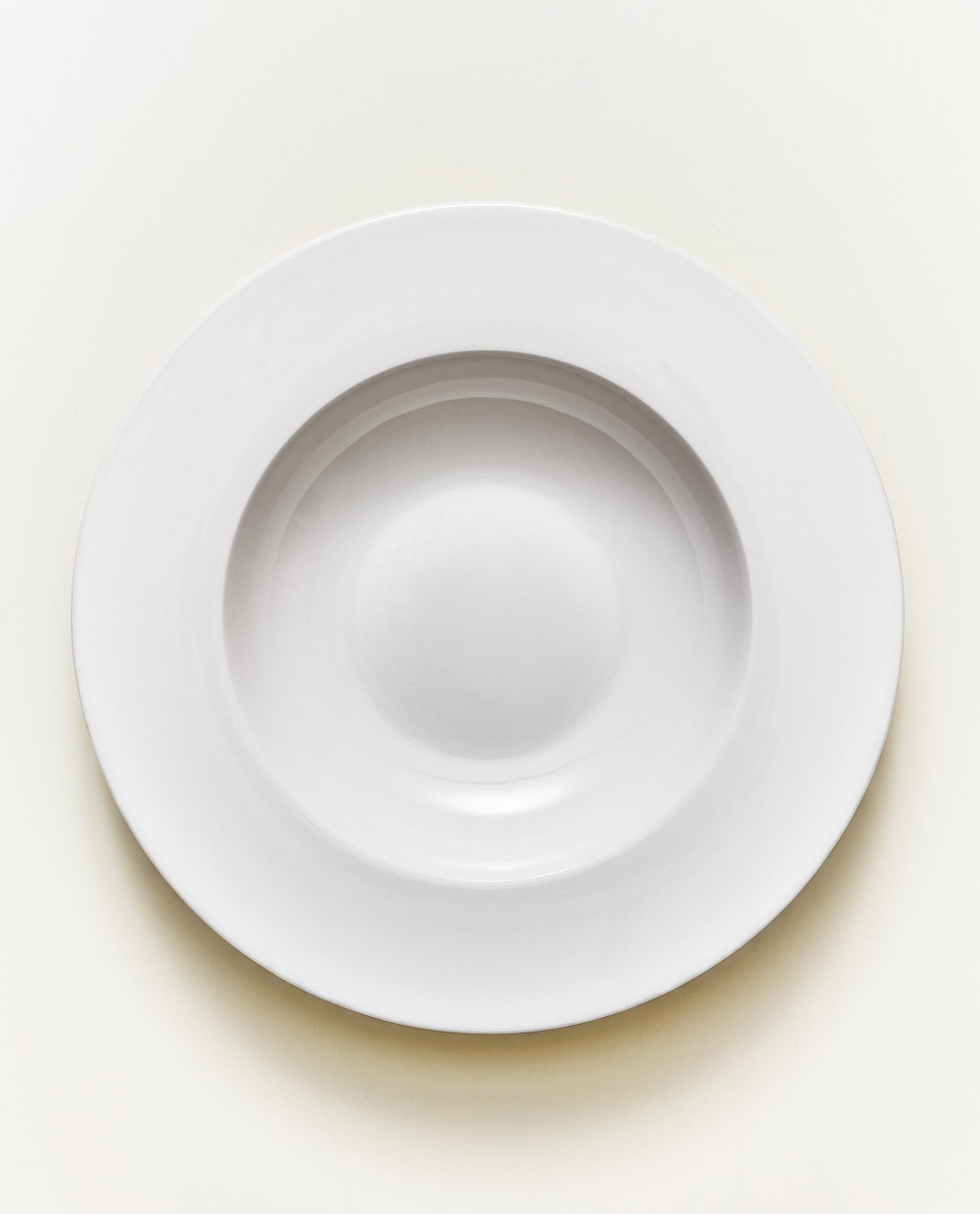 Zara Home тарелка глубокая из костяного фарфора, цвет белый, 24 см