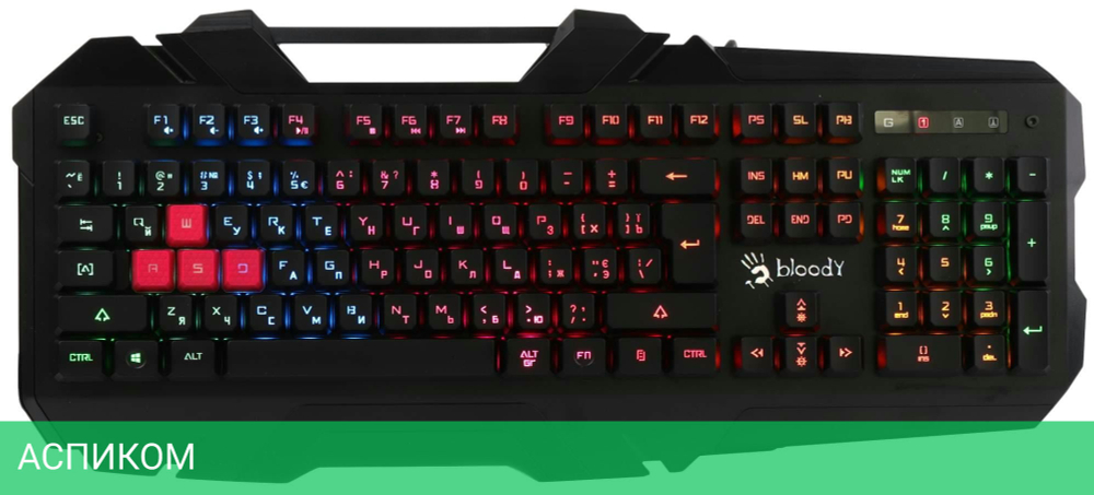 Клавиатура A4Tech Bloody B150N черный