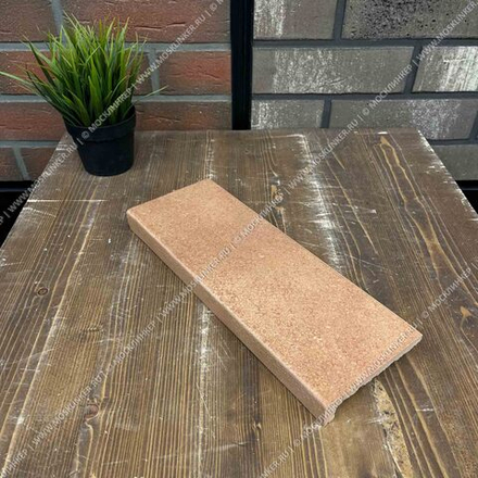 Exagres - Vega Rojo - ступень прямой угол, C1/R9, 330x120x30 мм