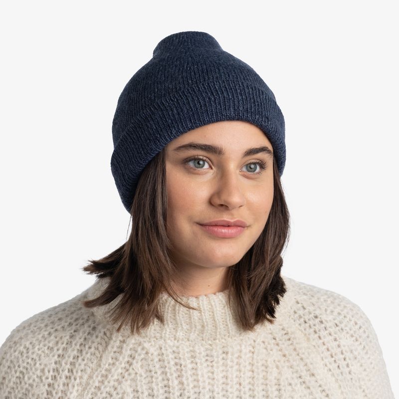 Вязаная шапка Buff Hat Knitted Jarn Denim Фото 8