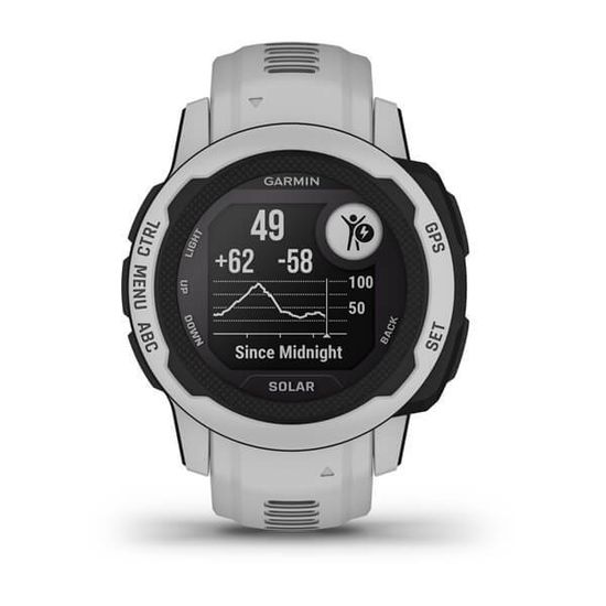 Спортивные прочные часы Garmin Instinct 2S, Solar, Mist Gray, 010-02564-01
