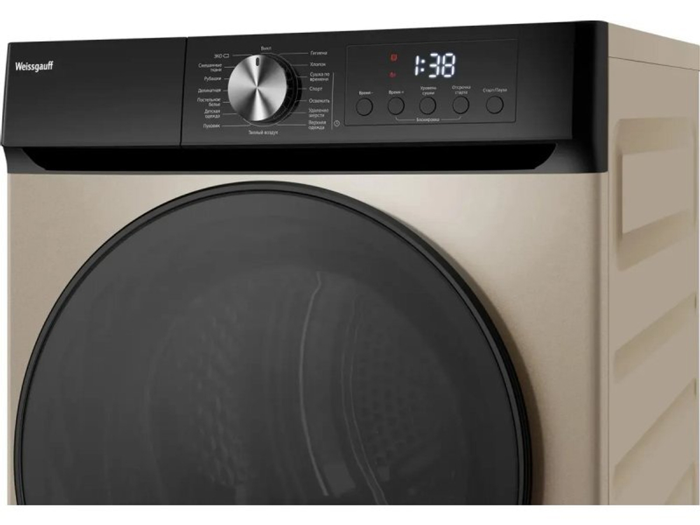 Сушильная машина Weissgauff WD 6010 Heat Pump золотистый