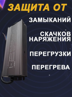 Блок питания наружный 220В / 24В / 200W / IP67