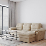 Diamante диван-кровать с шезлонгом велюр бежевый