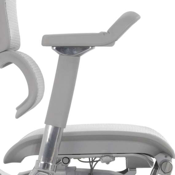 Кресло FALTO Ergohuman Elite 2 с подножкой ( серый каркас /сетка светлаяT-168-B2 Natural)