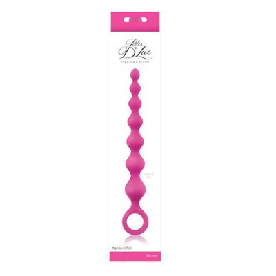 Розовая анальная цепочка Perles D Lux Long - 20,3 см. (Цвет: розовый)