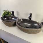 Раковина из речного камня ПАРА! RS-65478 55*36*15 0865
