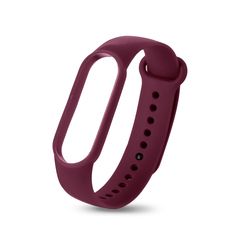 Силиконовый ремешок Silicon Loop для Xiaomi Mi Band 7 (Красное вино / Claret)