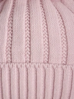 Шапка зимняя вязаная с помпоном детская