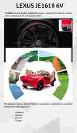 Детский электромобиль "Lexus LC500" JE1618 6V,черный