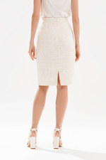 4964 Юбка женская (золотисто-молочный)