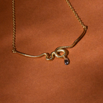 Колье ORI TAO, Venin, со змеей и перламутром, OT24.2-15-31782 (золотистый)