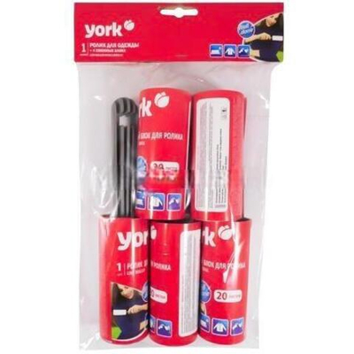 Ролик для чистки одежды (20 листов) + 4 сменных блока "York" (1/24 шт.) 6802