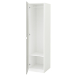 Пенал PAX IKEA с 1 дверью (с зеркалом) 50x60x201 cm 50*60*201 см, Белый   Фиеста