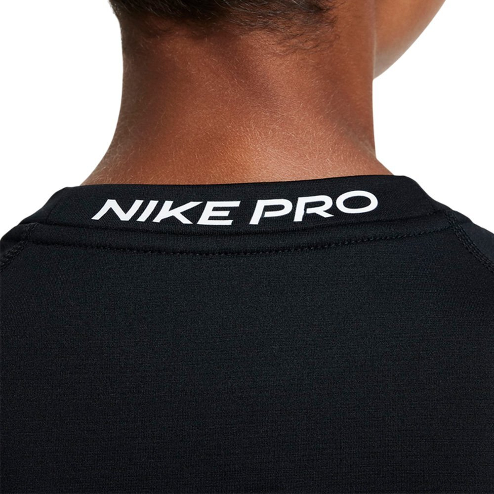Баскетбольная детская футболка Nike Pro Warm T-shirt Black