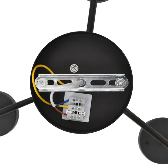8349/6C COMFI черный/прозрачный, металл/стекло Светильник потолочный LED GX53 6*7W 220V NATALINA