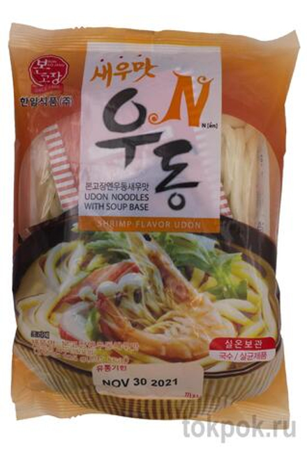 Лапша удон со вкусом креветки Nshrimp Flavor Udon, 225 гр
