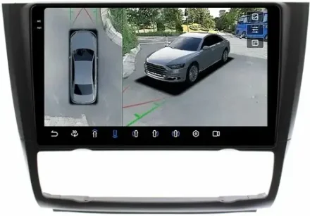 Магнитола для BMW 1-серии E81, E82, E87 2006-2012 (без штатного монитора, климат) - FarCar BX112M-360 на Android 13, 2K QLED, 6Гб+128Гб, CarPlay, 4G SIM-слот, 4 камеры в комплекте