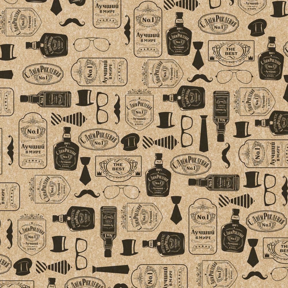 Упаковочная бумага, Крафт (0,7*1 м) Лучший В Мире, №1, 10 шт.