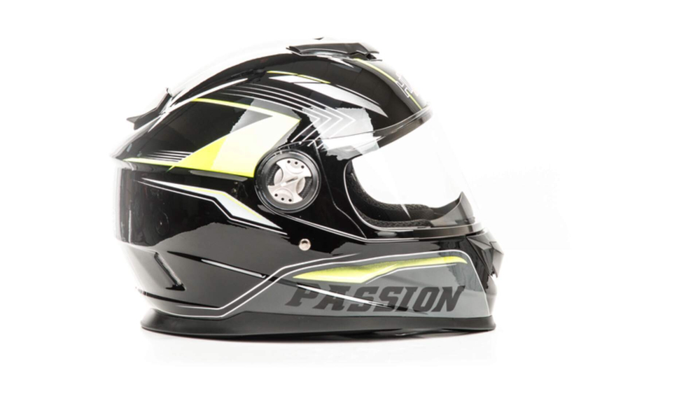 Шлем мото интеграл HIZER B565 №3 (XL) black/yellow