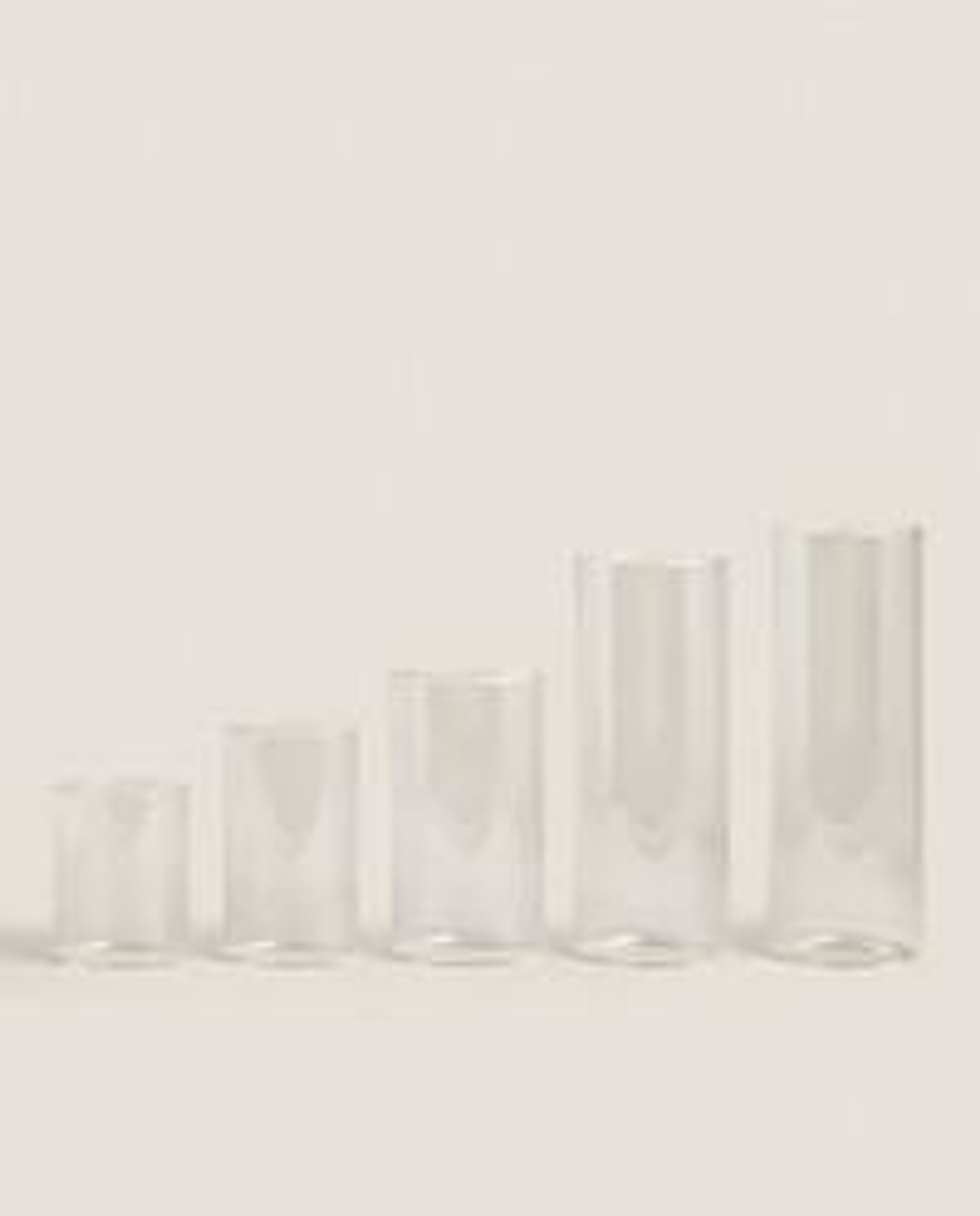 Zara Home Подсвечник из стекла, цвет прозрачный, 12 см